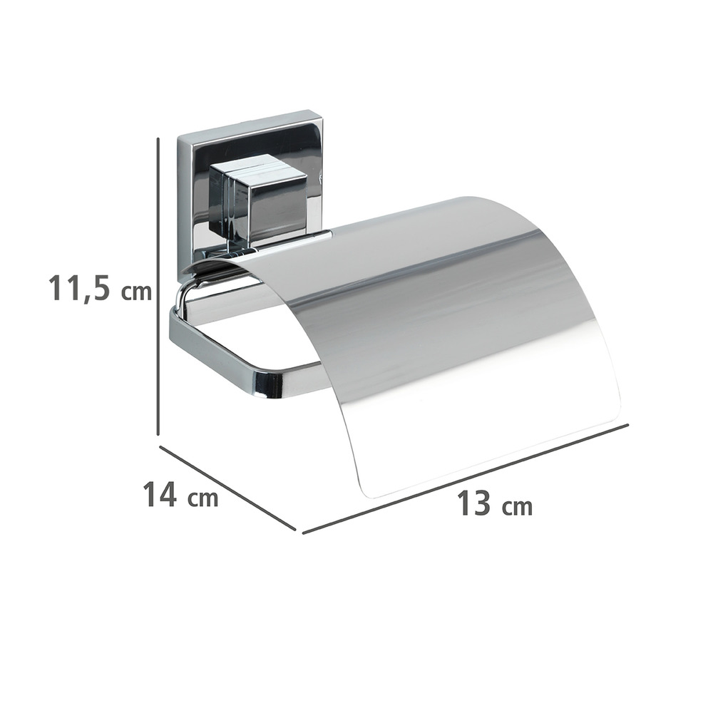 Vacuum-Loc® Edelstahl Toilettenpapierhalter Cover Mod. Quadro  Befestigen ohne bohren