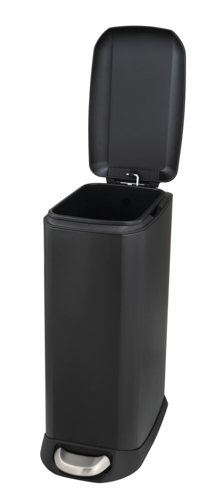 Treteimer Mod. Design 12 L, Easy-Close, Schwarz  mit herausnehmbarem Einsatz