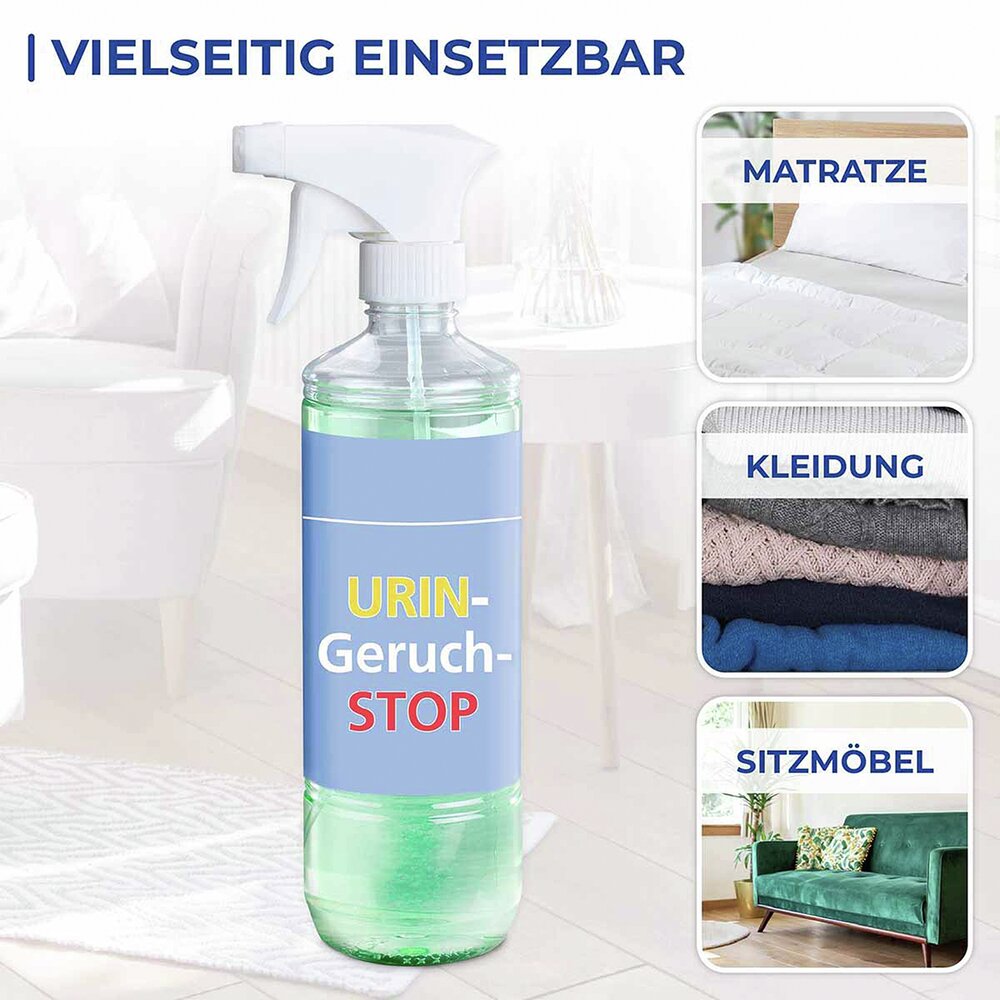 Urin-Geruch-Stopp Mensch, 2er Set   2 x 500 ml Geruchsentferner
