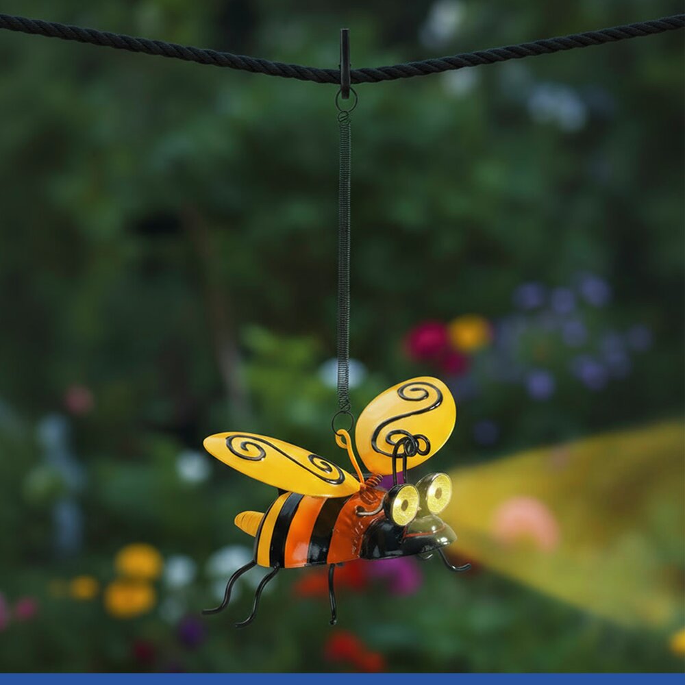LED Bienenanhänger Solar  dekorative Gartenbeleuchtung