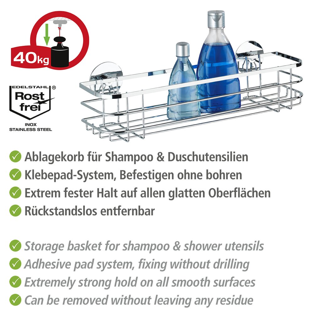 Turbo-Loc® étagère Maxi  acier inox, fixer sans percer