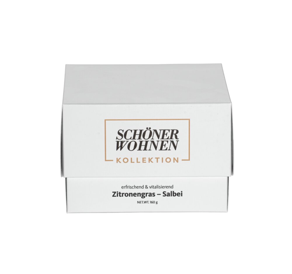 Collection SCHÖNER WOHNEN Bougie parfumée Mod. Lemongrass M, lot de 2  Durée de combustion : 30 - 40 heures