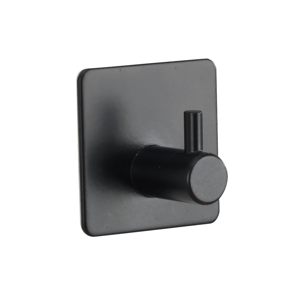 Wandhaken Mod. Ureo Schwarz, 2er  Edelstahl rostfrei