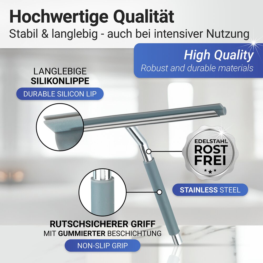 Badezimmerwischer Mod. Cave  rostfrei