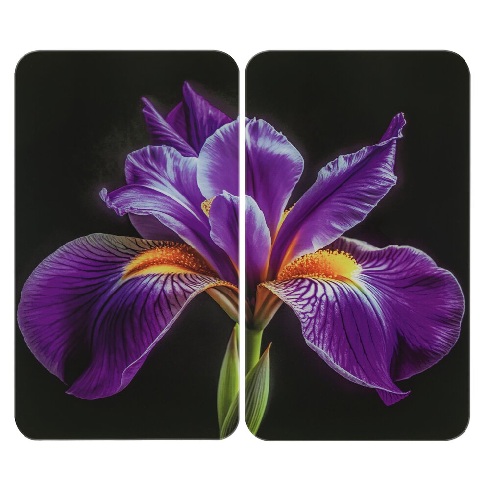 Herdabdeckplatte Universal Mod. Iris, 2er Set  für alle Herdarten geeignet