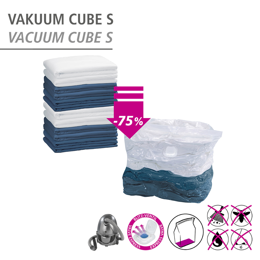 Vakuum Mod. Cube Set, 4-teilig  2 x Cube S und 2 x Cube L