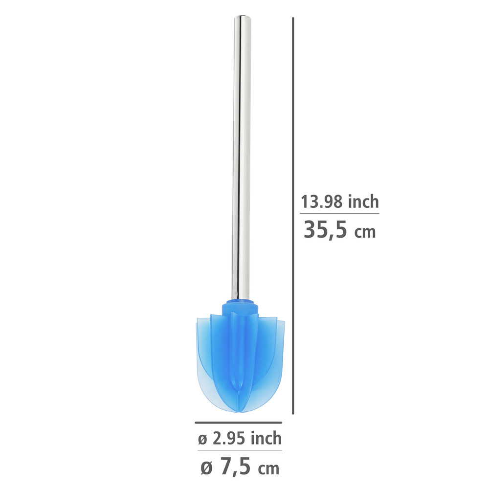 Silikon-Lamellen Ersatzbürste Blau  Silikonbürste Ø 7,5 cm mit Anti-Haft-Wirkung