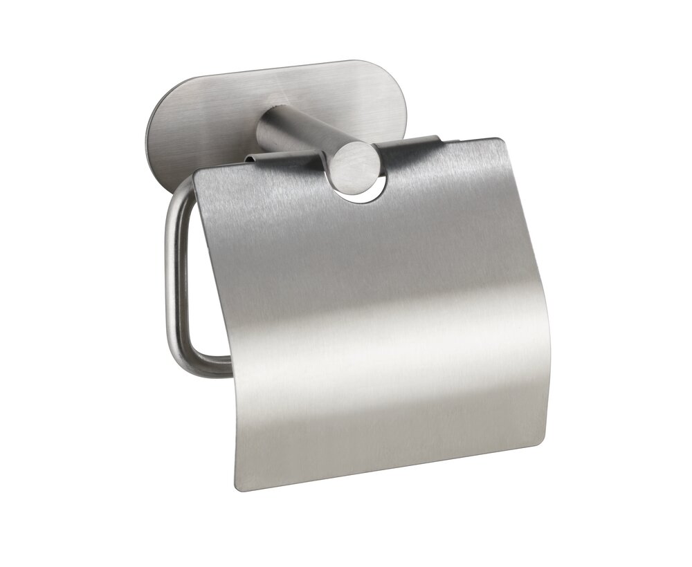 Turbo-Loc® Edelstahl Toilettenpapierhalter mit Deckel Mod. Orea Matt  mit Deckel