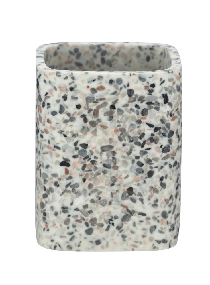 Zahnputzbecher Terrazzo  aus Polyresin