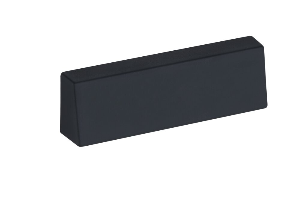 Badabzieher Mod. Agana, schwarz, Silikon, Edelstahl, magnetisch  mit magnetischer Wandhalterung