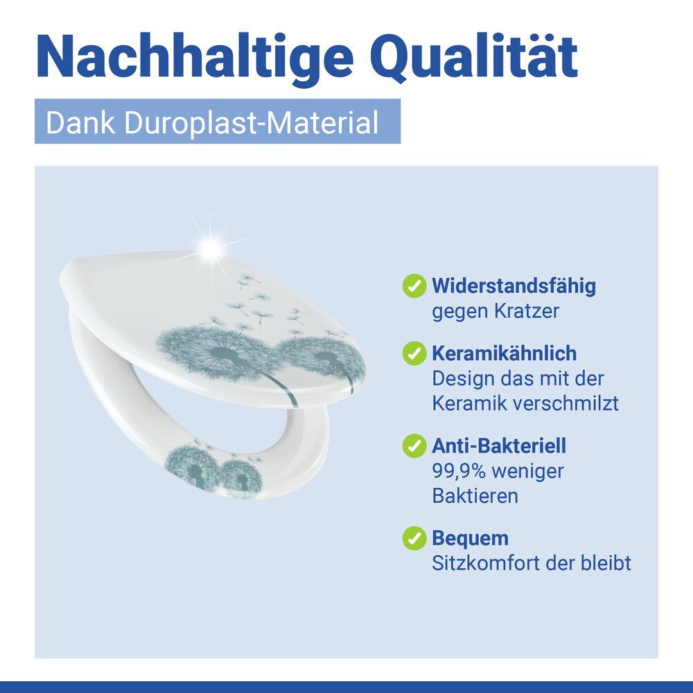 WC-Sitz Mod. Astera  Duroplast, mit Absenkautomatik