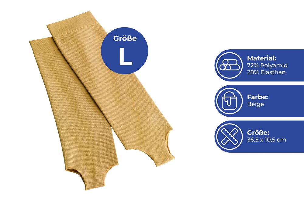 Stützstrümpfe hautfarben Größe L  ideal auf Reisen