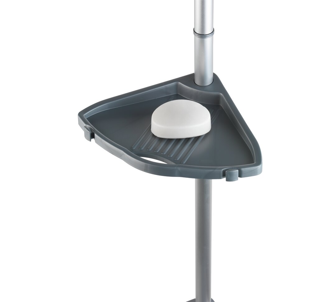 Telescopische douchehoek Compact Zilver