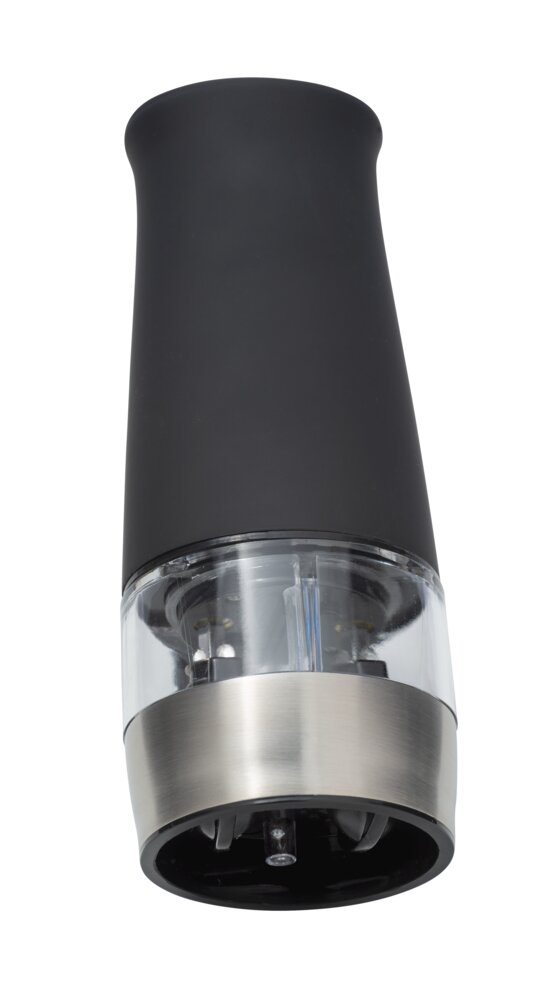 Moulin électrique 2en1 avec lampe noir  moulin à sel et poivre