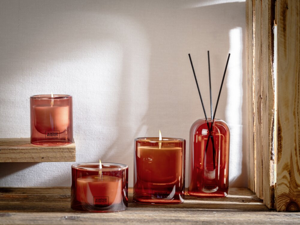 SCHÖNER WOHNEN-KOLLEKTION Duftkerze Mod. Sandalwood L  Brenndauer 45 - 55 Stunden
