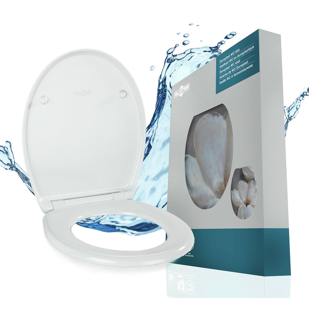 Abattant WC Mod. Fleur  siège de WC avec frein de chute