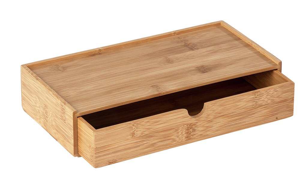 Boîte avec tiroir en bambou Terra