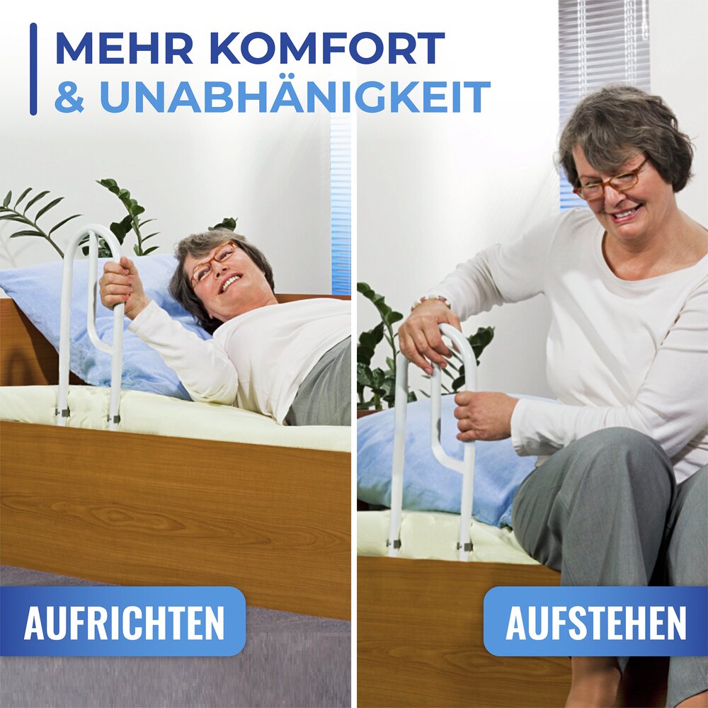 Bett-Aufstehhilfe  einfache Montage