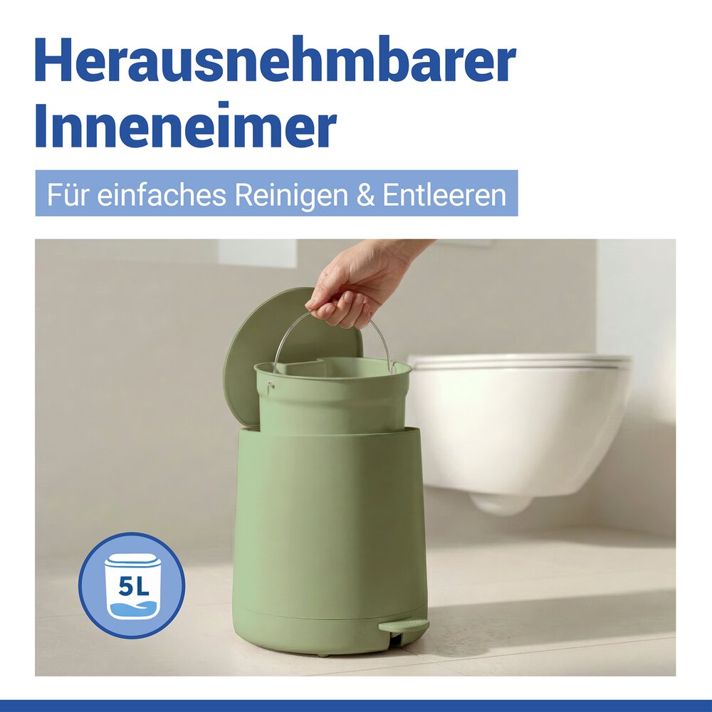 Cosmetica-pedaalemmer Mod. Fablo Groen