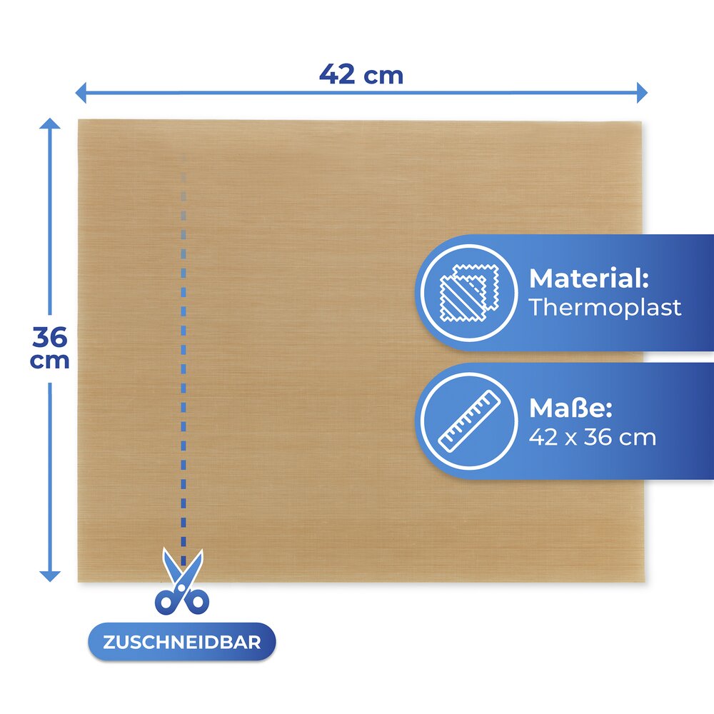 Dauer-Backfolie Braun, 2er Set  wiederverwendbar