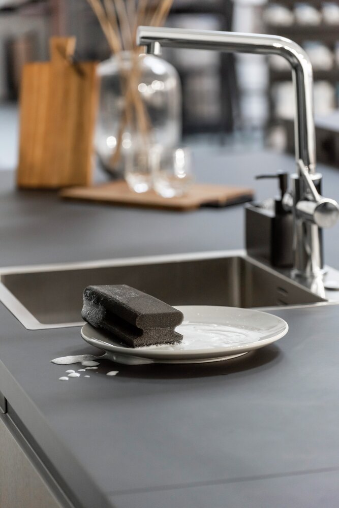 Grill Reinigungsschwamm Mod. Ben, 2er Set  2-Phasen Schwamm mit grober und weicher Seite