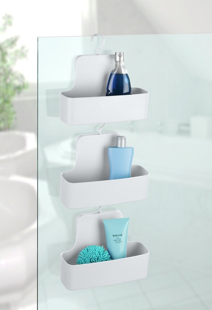 Serviteur de douche Barcelona blanc  plastique spéciale, incassable