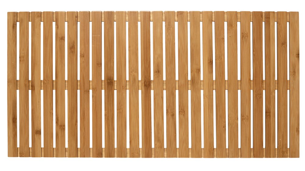 Tapis De Douche En Bois Pliable Antidérapant – 59 X 41,2 Cm, Ultra Résistant 300 Kg, Idéal Salle De Bain, Sauna, Spa & Extérieur