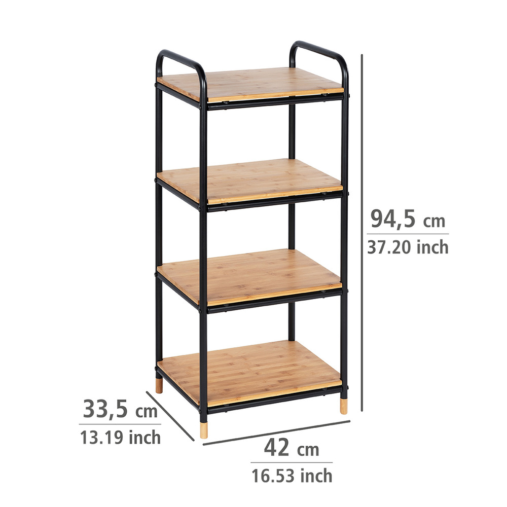 Regal Mod. Loft mit 4 Etagen  Bambus