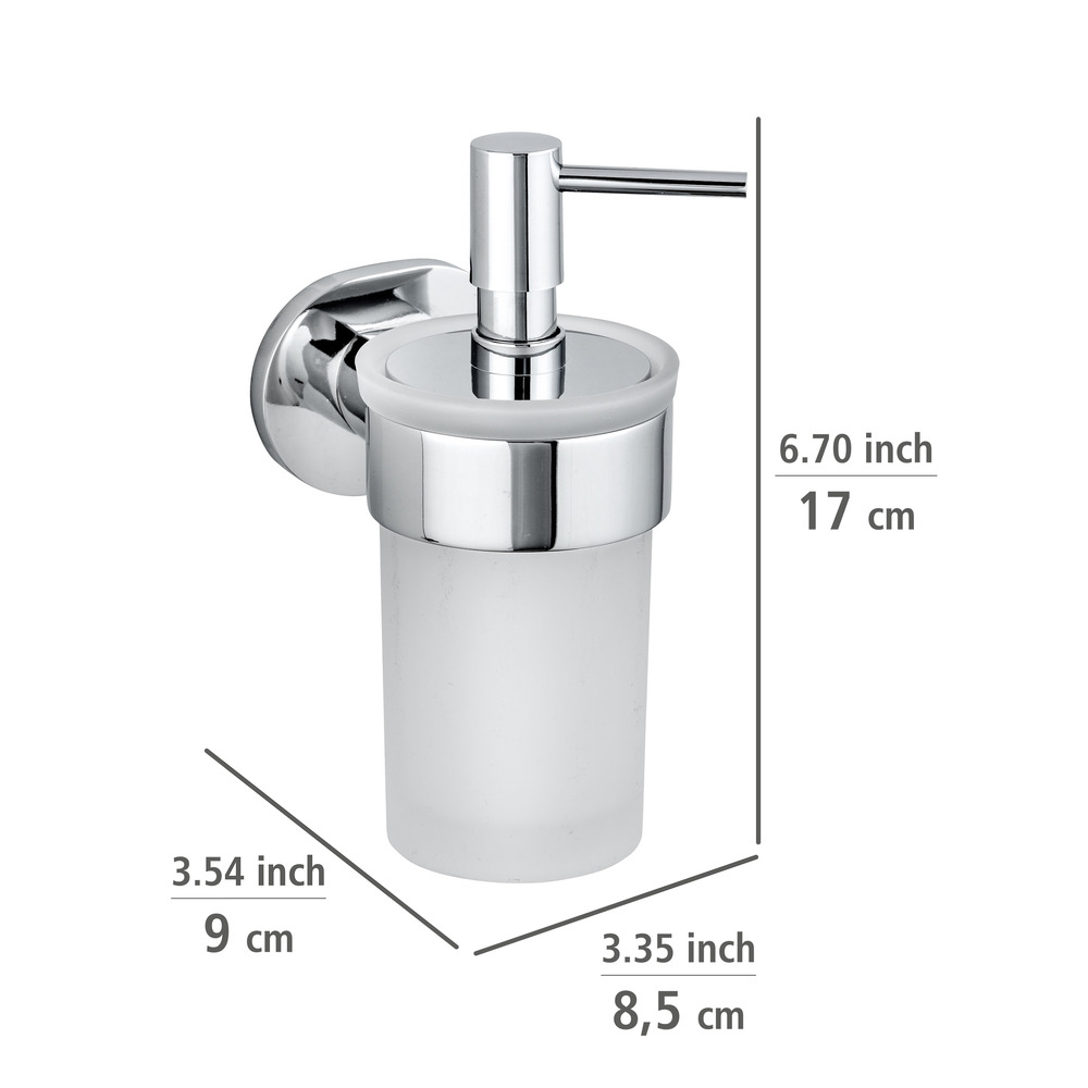 UV-Loc® Seifenspender Mod. Maribor  Befestigen ohne Bohren mit innovativem Klebesystem