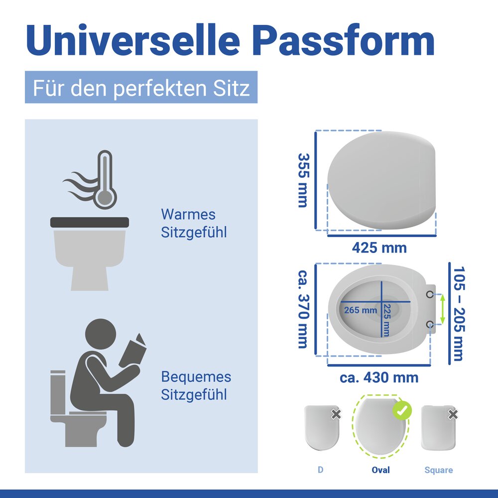 WC-Sitz Mod. Bambusa  Toilettensitz aus FSC®-zertifiziertem Bambus