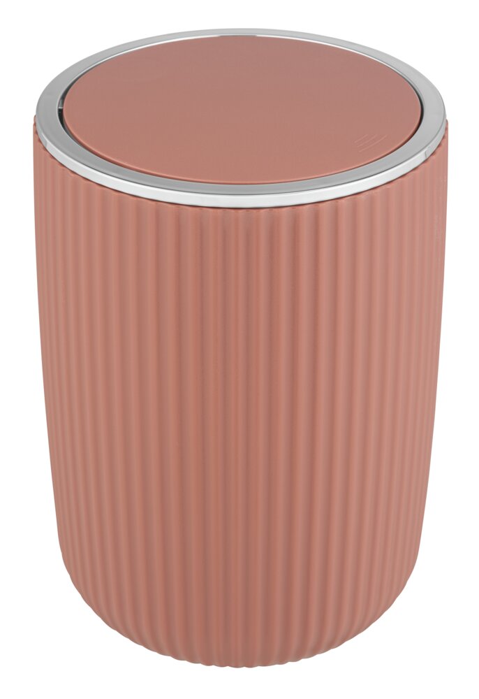 Schwingdeckeleimer Mod. Agropoli L Altrosa  Kosmetikeimer mit Schwingdeckel, 5,5 l