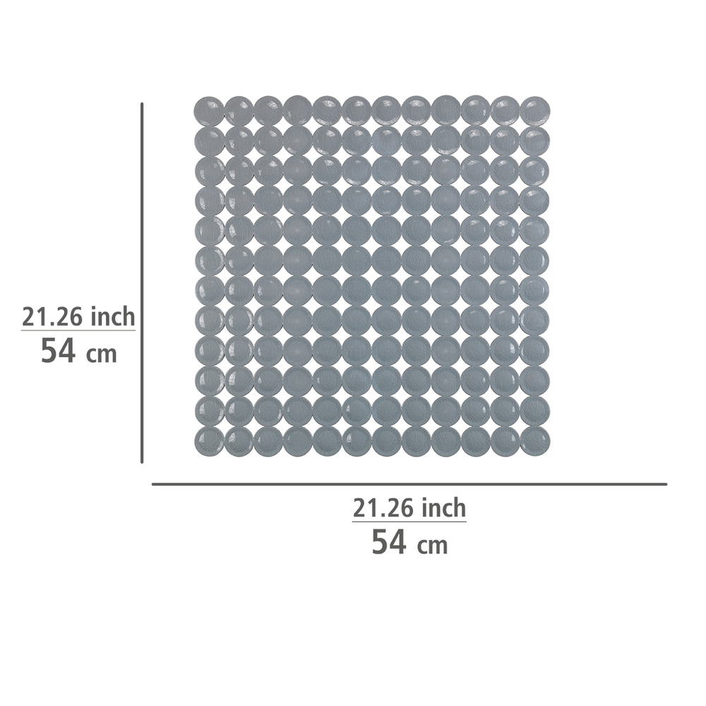 WENKO Antirutschmatte Belem, transparent, 54 x 54 cm Maße (L x B