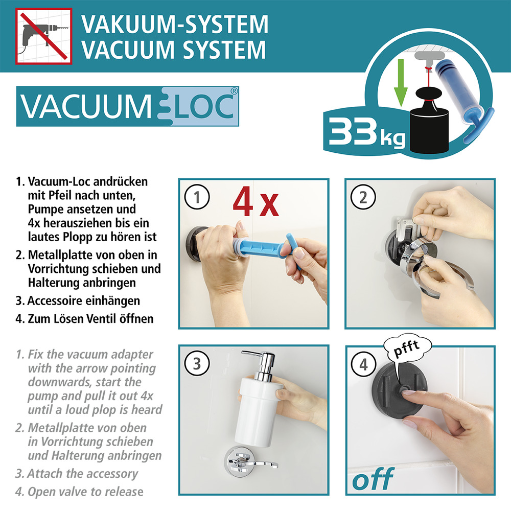 Vacuum-Loc | Bad WENKO | Befestigen ohne Online | Shop bohren