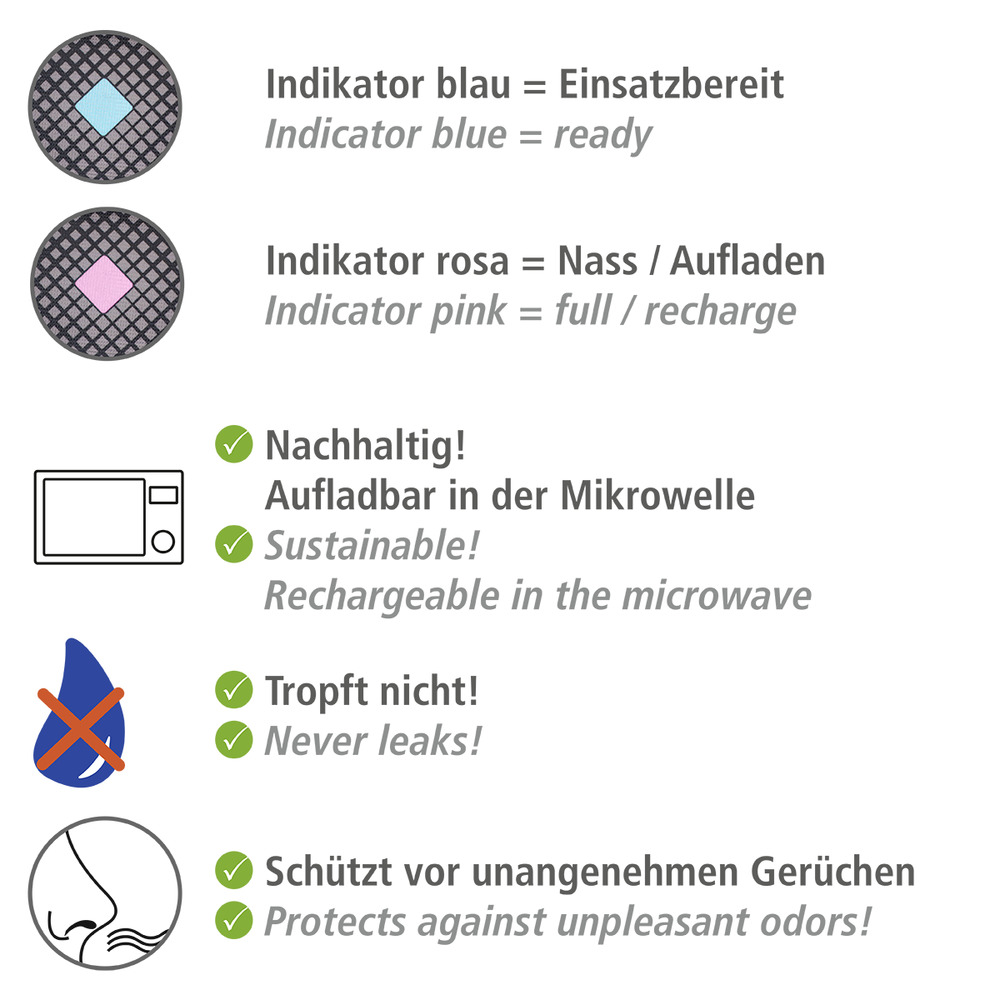 Wenko Auto-Entfeuchter-Kissen mit Sättigungsanzeige für 11,69€ (statt 14€)